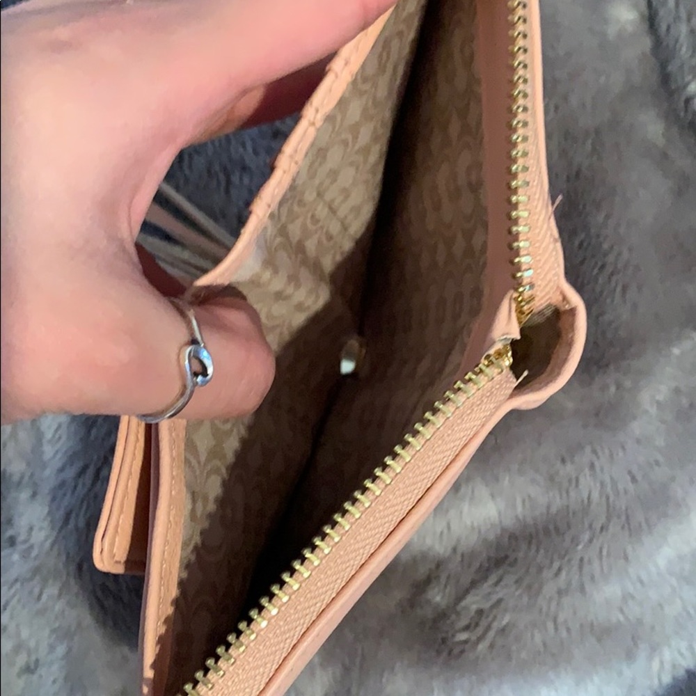 Charming Charlie’s light pink wallet